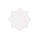 Pearl White 5x5 Glossy Star Ceramic Tile (27 pack, 5.37 sq ft/case)