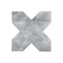 Light Grey 5x5 Matte Cross Ceramic Tile (27 pack, 5.37 sq ft/case)