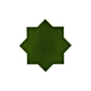 Dark Green 5x5 Glossy Star Ceramic Tile (27 pack, 5.37 sq ft/case)
