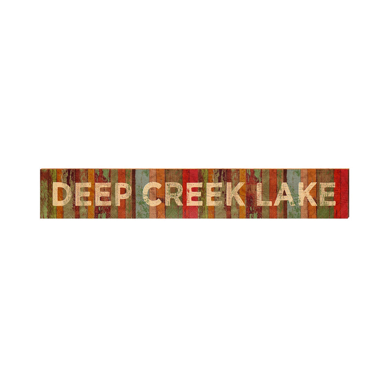 Deep Creek Lake Sign | Real Art Print on Wood