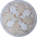 Neutral Stone Art Mosaic Medallion