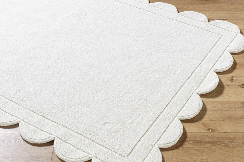 Uhuro White Geometric Area Rug