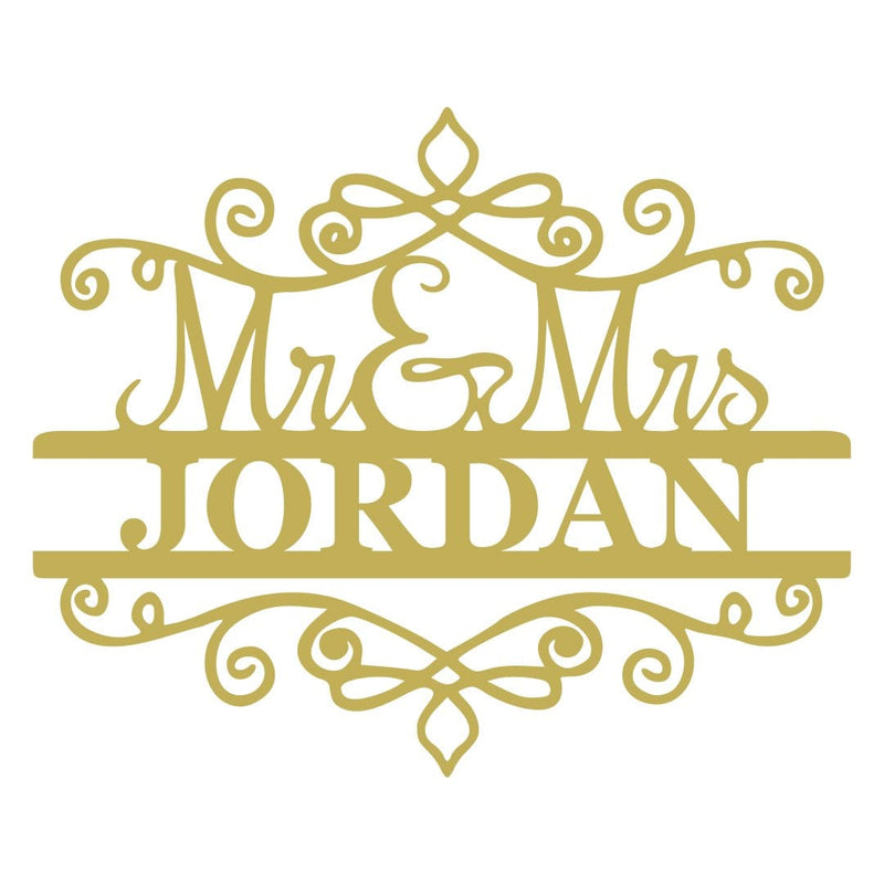 Mr & Mrs Spiral Monogram