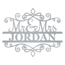 Mr & Mrs Spiral Monogram