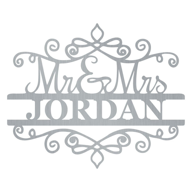 Mr & Mrs Spiral Monogram