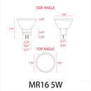 MR16 5W 12V Low Voltage LED Bulbs Dimmable Energy Saving Waterproof Light CE & RoHS Certified by Kings Outdoor Lighting
