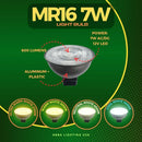 MR16 7W 12V Low Voltage Black LED Bulbs Dimmable Energy Saving Waterproof Light CE & RoHS Certified