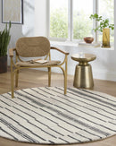 Moorebank Black Striped Wool Rug