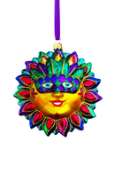 Mardi Gras Sun Glass Ornament (MR)