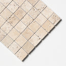 Chiaro Tumbled 2x2 Travertine Mosaic