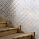 Chiaro Tumbled 2x2 Travertine Mosaic