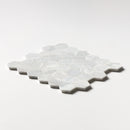 Carrara T Honed Hexagon Marble Mosaic