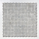 Carrara T Honed Basket Weave Marble Mosaic