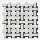 Carrara T Honed Basket Weave Marble Mosaic