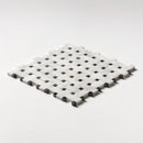Carrara T Polished Basket Weave Marble Mosaic