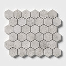 Silver Mystique Polished Hexagon Marble Mosaic