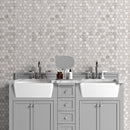 Silver Mystique Polished Hexagon Marble Mosaic
