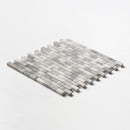 Silver Sky Polished 5/8x1 1/4 Marble Mosaic