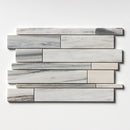 Silver Sky Polished Slides Marble Mosaic