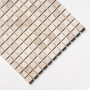 Royal Beige Tumbled 1x1 Marble Mosaic