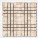 Chiaro Tumbled 1x1 Travertine Mosaic