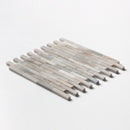 Silver Sky Polished 5/8x3 Marble Mosaic