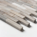 Silver Sky Polished 5/8x3 Marble Mosaic