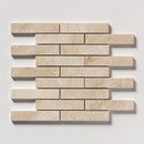 Royal Beige Polished 1 1/4x6 Marble Mosaic