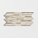 Geneve Dark, Rome Dark Blend Polished Bamboo Marble Mosaic