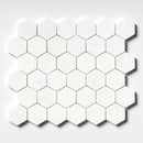 Bianco Dolomiti Polished Hexagon 2 Marble Mosaic