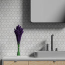 Bianco Dolomiti Polished Hexagon 2 Marble Mosaic