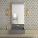 Seagrass Textured 3d Hexagon Limestone Mosaic