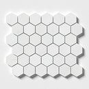 Alpina White Polished Hexagon Marble Mosaic