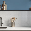 Alpina White Polished Herringbone Marble Mosaic