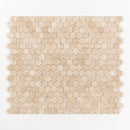 Delicate Beige Polished Hexagon Marble Mosaic