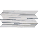 Silver Sky Honed Bamboo Marble Mosaic