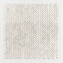 Bianco Dolomiti Honed Herringbone Marble Mosaic