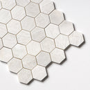 Siberian White Polished Hexagon Marble Mosaic