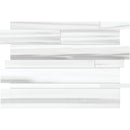 Mink White Honed Slides Marble Mosaic