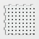 Thassos Honed Basket Weave Marble Mosaic