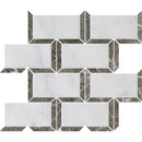 Avalon, Silver Drop Polished Cascade Marble Mosaic