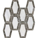 Avalon, Silver Drop Polished Lincoln Marble Mosaic