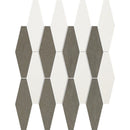 Champagne, Bosphorus Honed Rhomboid Blend Limestone Mosaic