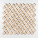Bianco Dolomite, Emperador Light, Royal Beige Multi Finish Steps 3d Marble Mosaic