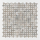 Skyline, Snow White Polished Basket Weave 1x3 Marble Mosaic