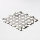 Skyline, Snow White Polished Basket Weave 1x3 Marble Mosaic