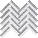 Snow White, Allure Multi Finish Raya Basket Marble Mosaic
