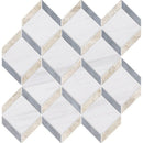 Snow White, Diana Royal, Allure Polished Steps 3d Marble Mosaic