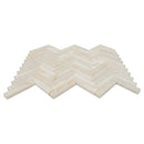 Calacatta Cremo Honed Herringbone Marble Mosaic