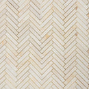 Calacatta Cremo Honed Herringbone Marble Mosaic